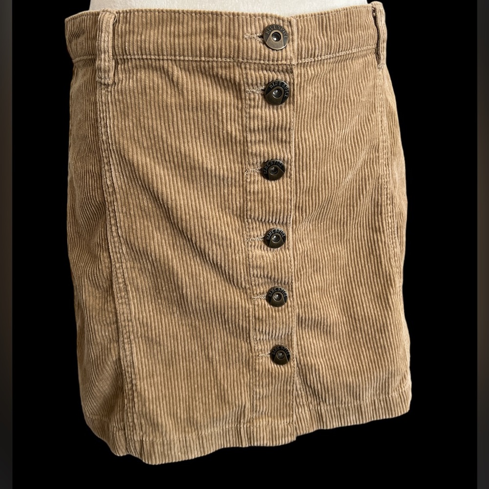 Vintage 90s Y2K Blue Spice Corduroy skirt khaki